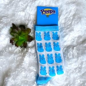 Peeps Blue Bunny Women's Socks Size M